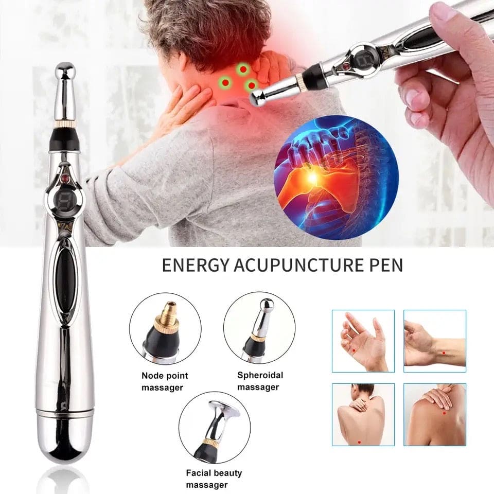 Smart Massager Pen, Acupuncture Pulse Meridian Massage Pen, Trigger Point Massager, Pain Relief Therapy Back Neck Face Beauty Roller, 3 Heads Meridian Pen, Electro Acupuncture Muscle Device Smart Massager Pen, Acupuncture Pulse Meridian Massage Pen, Trigger Point Massager, Pain Relief Therapy Back Neck Face Beauty Roller, 3 Heads Meridian Pen, Electro Acupuncture Muscle Device
